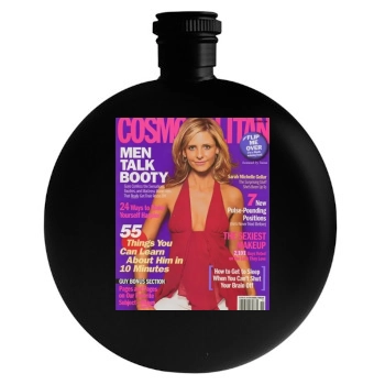 Sarah Michelle Gellar Round Flask