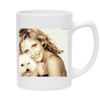 Sarah Michelle Gellar 14oz White Statesman Mug