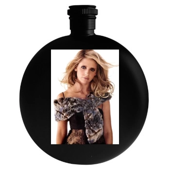 Sarah Michelle Gellar Round Flask