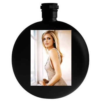 Sarah Michelle Gellar Round Flask