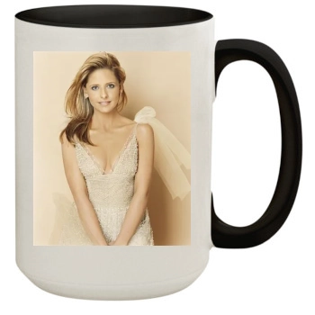 Sarah Michelle Gellar 15oz Colored Inner & Handle Mug