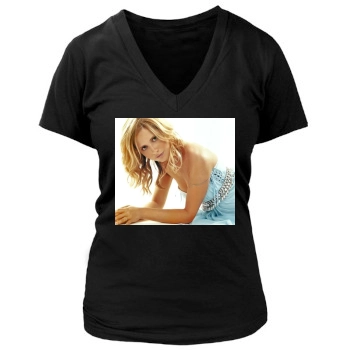 Sarah Michelle Gellar Women's Deep V-Neck TShirt