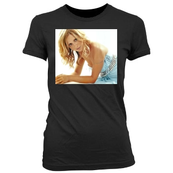 Sarah Michelle Gellar Women's Junior Cut Crewneck T-Shirt