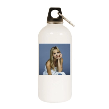 Sarah Michelle Gellar White Water Bottle With Carabiner