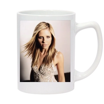 Sarah Michelle Gellar 14oz White Statesman Mug