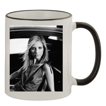 Sarah Michelle Gellar 11oz Colored Rim & Handle Mug