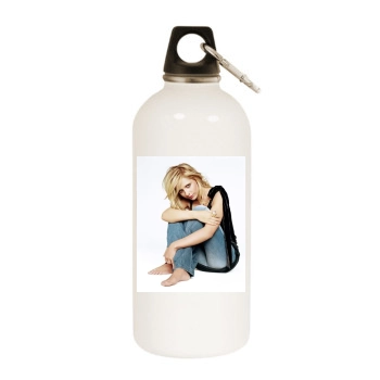 Sarah Michelle Gellar White Water Bottle With Carabiner