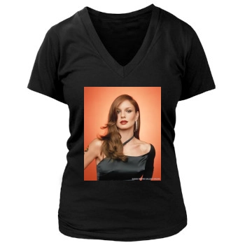 Sarah Wayne Callies Women's Deep V-Neck TShirt