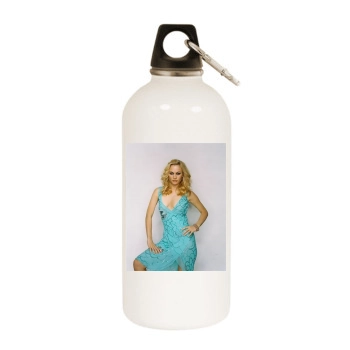 Sarah Wynter White Water Bottle With Carabiner