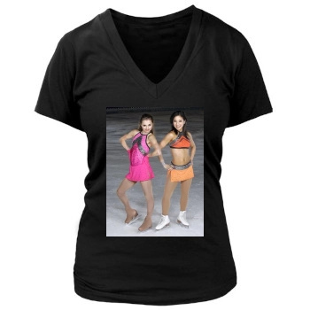 Sasha Cohen Women's Deep V-Neck TShirt