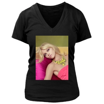 Sasha Pivovarova Women's Deep V-Neck TShirt