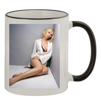 Scarlett Johansson 11oz Colored Rim & Handle Mug