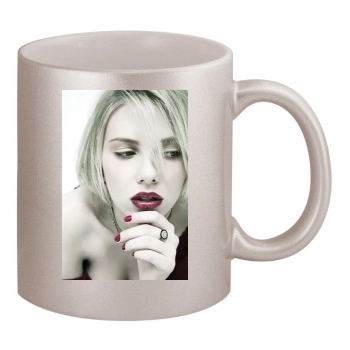 Scarlett Johansson 11oz Metallic Silver Mug