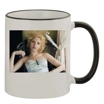 Scarlett Johansson 11oz Colored Rim & Handle Mug