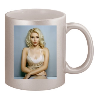 Scarlett Johansson 11oz Metallic Silver Mug