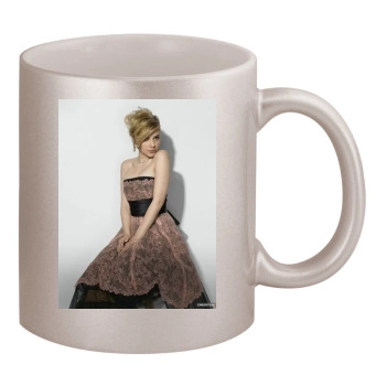 Scarlett Johansson 11oz Metallic Silver Mug