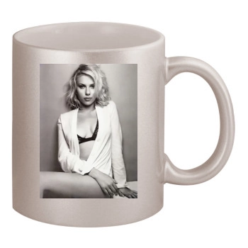 Scarlett Johansson 11oz Metallic Silver Mug