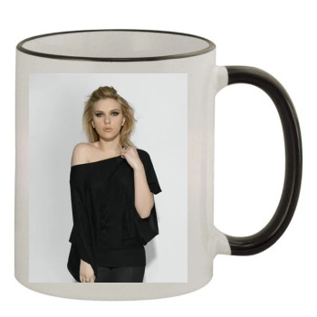 Scarlett Johansson 11oz Colored Rim & Handle Mug