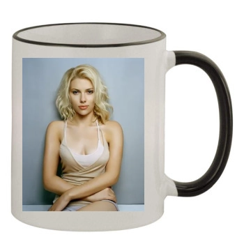 Scarlett Johansson 11oz Colored Rim & Handle Mug