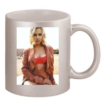 Scarlett Johansson 11oz Metallic Silver Mug