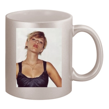 Scarlett Johansson 11oz Metallic Silver Mug