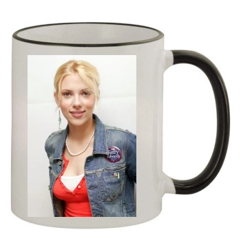 Scarlett Johansson 11oz Colored Rim & Handle Mug