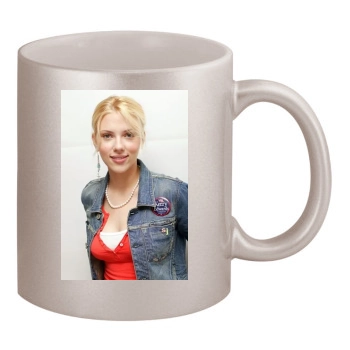 Scarlett Johansson 11oz Metallic Silver Mug