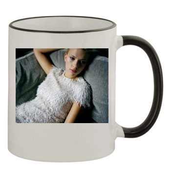 Scarlett Johansson 11oz Colored Rim & Handle Mug