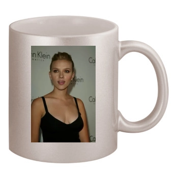 Scarlett Johansson 11oz Metallic Silver Mug