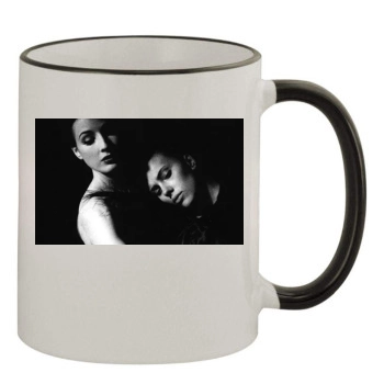 Scarlett Johansson 11oz Colored Rim & Handle Mug