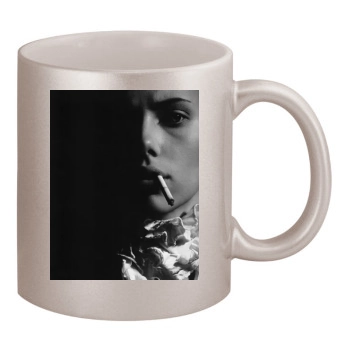 Scarlett Johansson 11oz Metallic Silver Mug