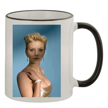 Scarlett Johansson 11oz Colored Rim & Handle Mug