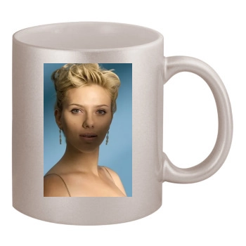 Scarlett Johansson 11oz Metallic Silver Mug