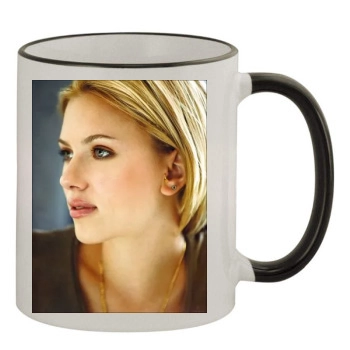 Scarlett Johansson 11oz Colored Rim & Handle Mug