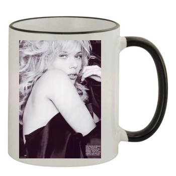 Scarlett Johansson 11oz Colored Rim & Handle Mug