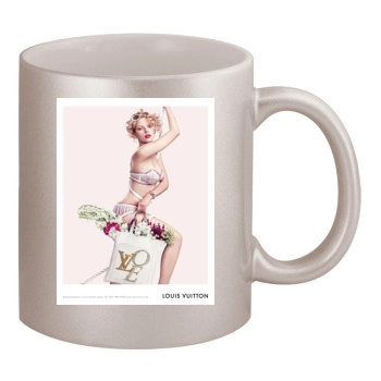 Scarlett Johansson 11oz Metallic Silver Mug