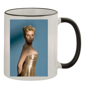 Scarlett Johansson 11oz Colored Rim & Handle Mug