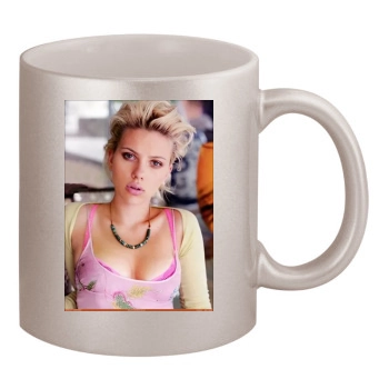 Scarlett Johansson 11oz Metallic Silver Mug