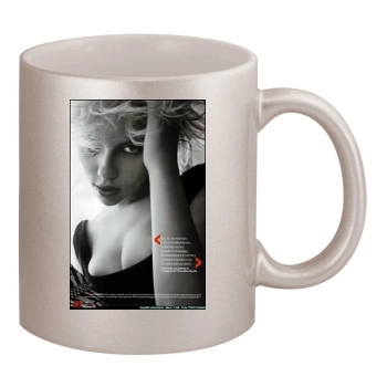 Scarlett Johansson 11oz Metallic Silver Mug