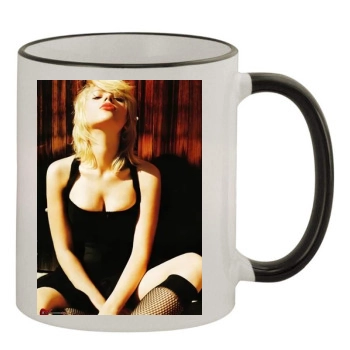 Scarlett Johansson 11oz Colored Rim & Handle Mug