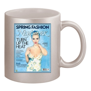 Scarlett Johansson 11oz Metallic Silver Mug