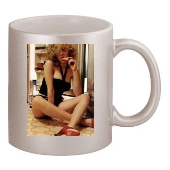 Scarlett Johansson 11oz Metallic Silver Mug