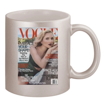 Scarlett Johansson 11oz Metallic Silver Mug