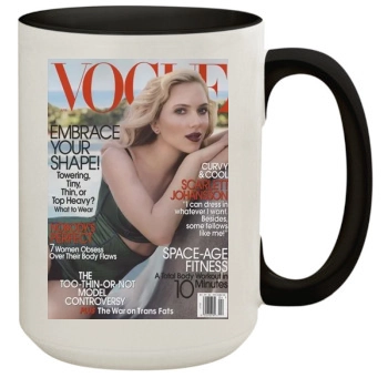 Scarlett Johansson 15oz Colored Inner & Handle Mug