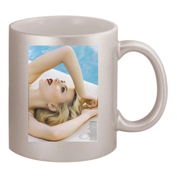 Scarlett Johansson 11oz Metallic Silver Mug