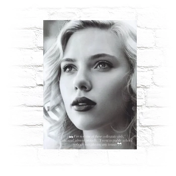 Scarlett Johansson Metal Wall Art