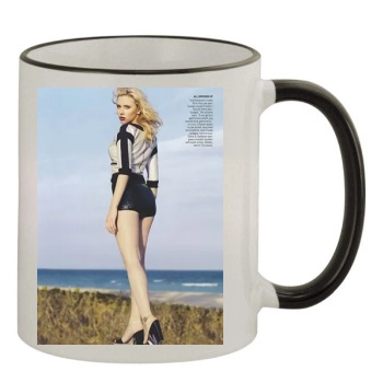 Scarlett Johansson 11oz Colored Rim & Handle Mug