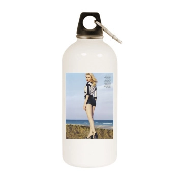 Scarlett Johansson White Water Bottle With Carabiner