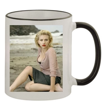 Scarlett Johansson 11oz Colored Rim & Handle Mug