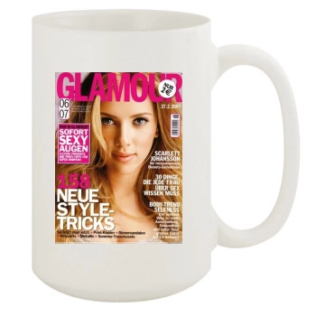 Scarlett Johansson 15oz White Mug